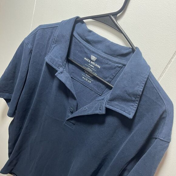 Mack Weldon Shirt Men's Size XL Blue Polo Golf Breathable Lightweight Logo - Picture 3 of 5